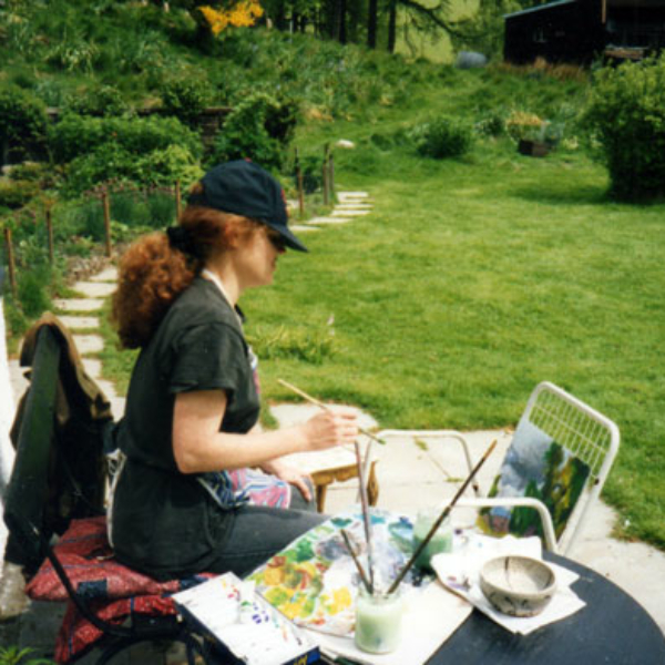 Painting en plein air, Glenisla summer 2004
