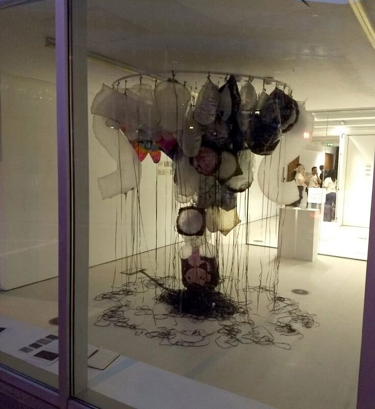 GYRE,  Installation of found objects TENT Gallery, drawings and photos, 2018