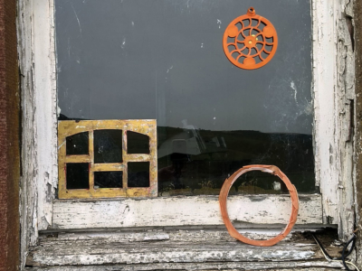 Abandoned cottage window paintings, 2021
