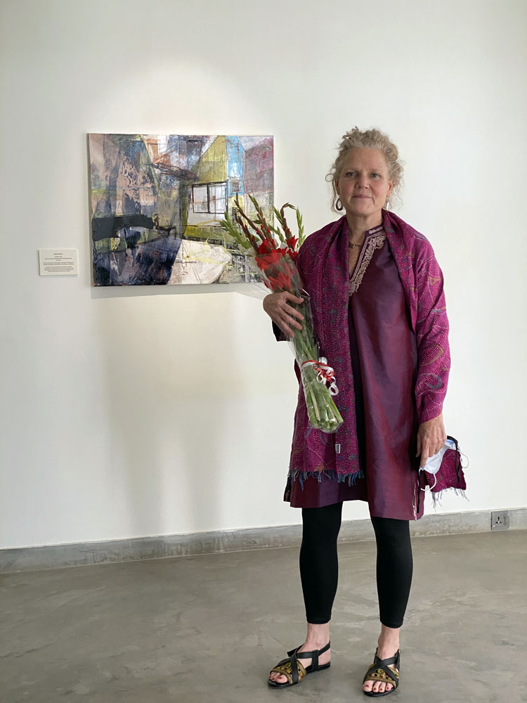 Michele Marcoux Ecologies of Displacement opening, Koel Gallery, Karachi, Jan 2022