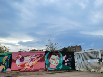 graffiti and big sky