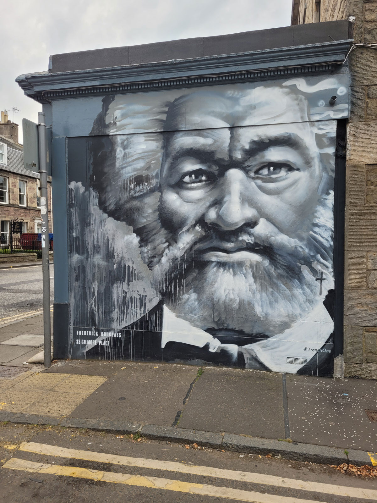 Frederick Douglas mural, Gilmore Place, Edinburgh