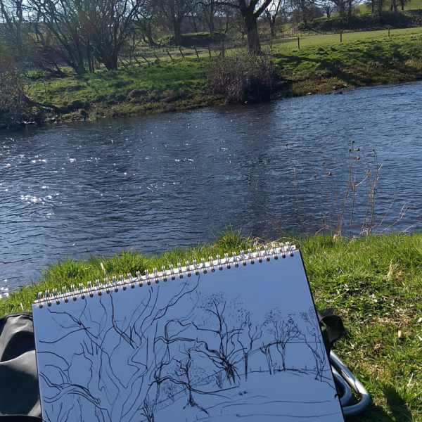 River Nith, Sanquhar, April 2021
