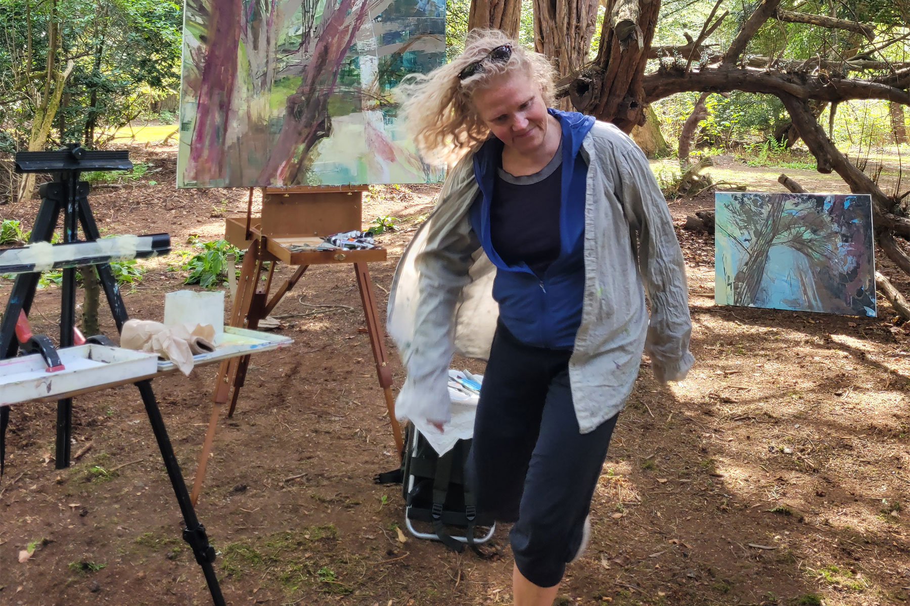 Painting in landscape