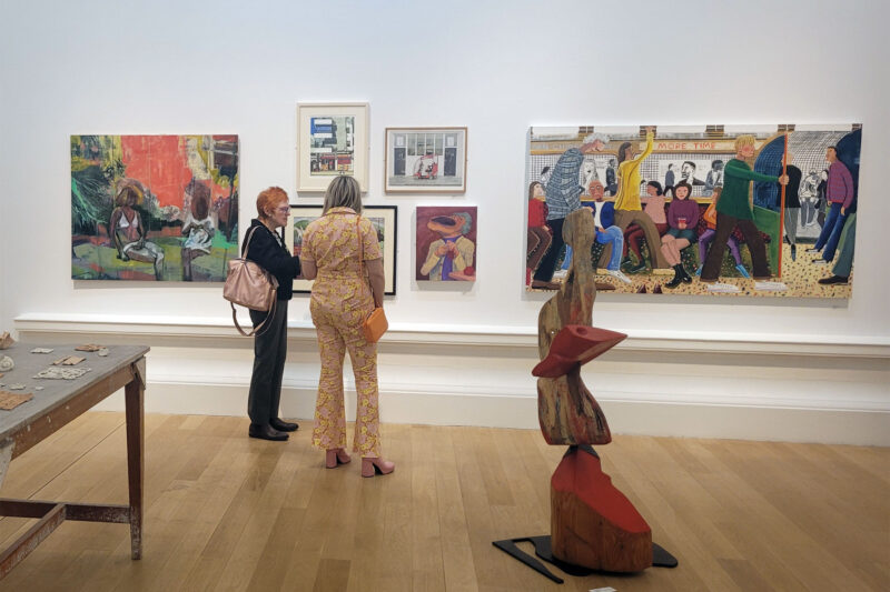 Installation view of Caryatids at Rest at the Society of Scottish Artists exhibition