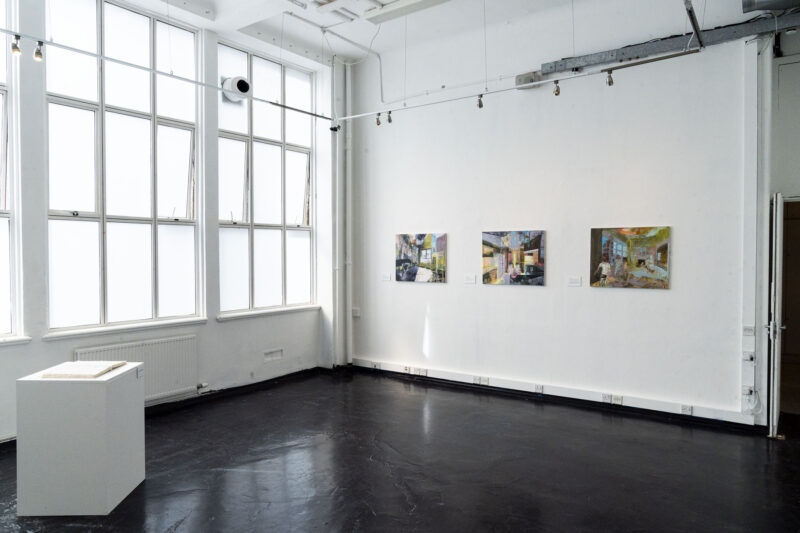 Installation view of Ecologies of Displacement at Summerhall, Edinburgh