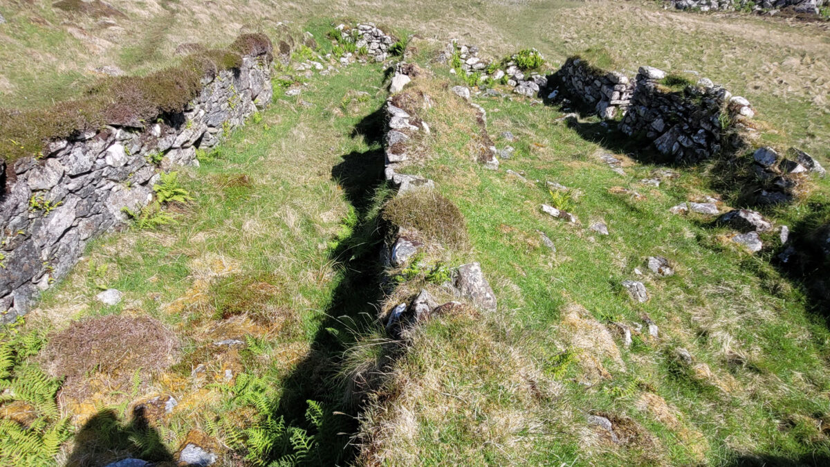 Ruins of a Viking house near Bolstadh Beach, Isle of Lewis